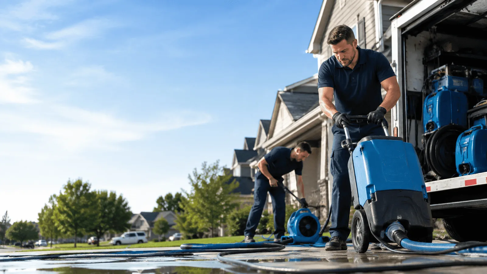 Dehumidification being performed in Lake Hiawatha, NJ